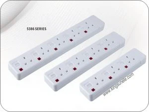 Presa di estensione 5 Way British Standard Uso della casa