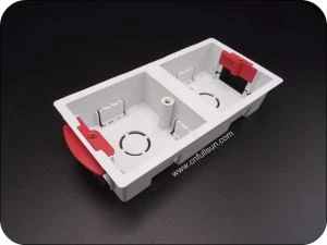 Scatola elettrica in PVC a doppia banda non conduttiva